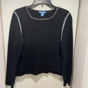 White & Warren Cashmere Sweater Size XL